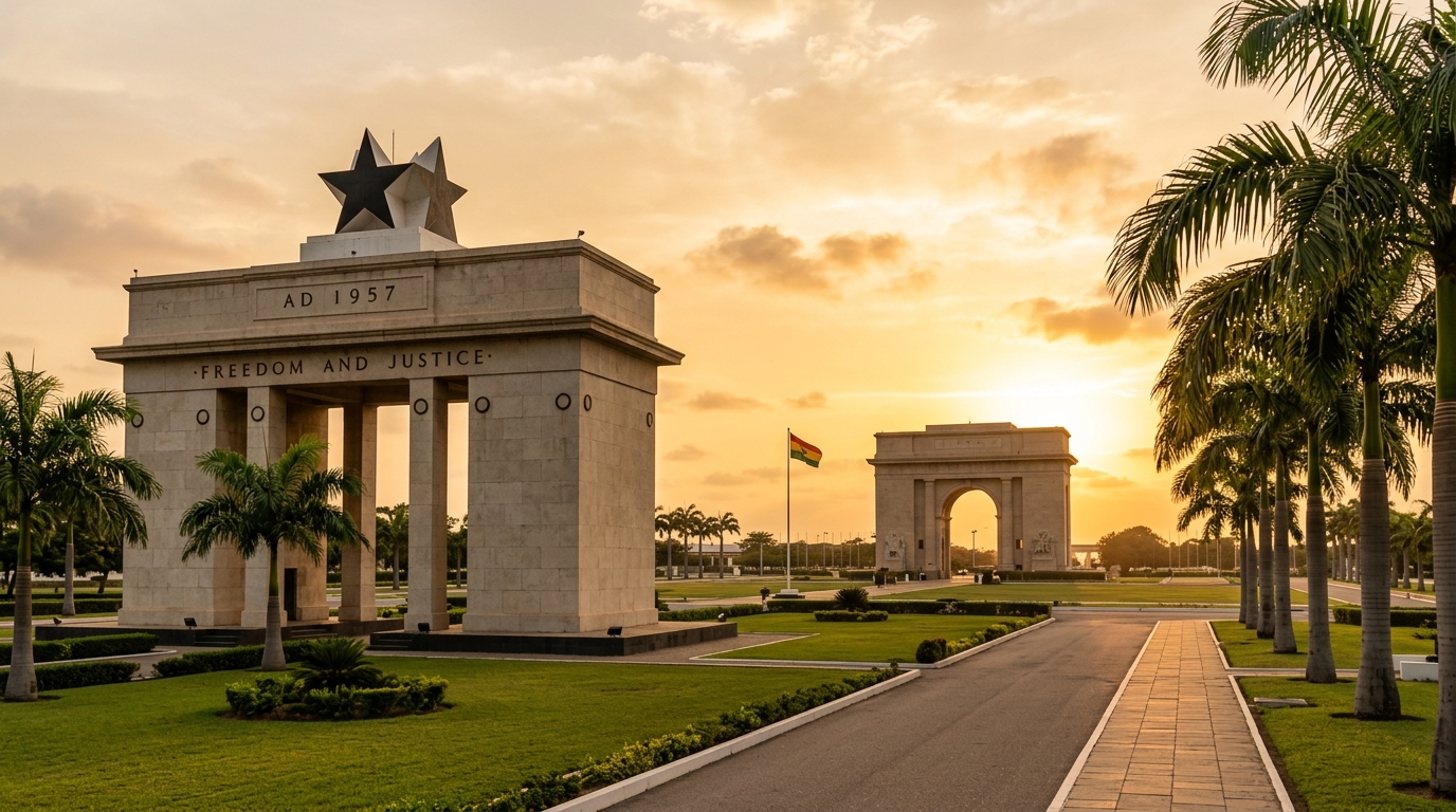 Independence Arch Sunset